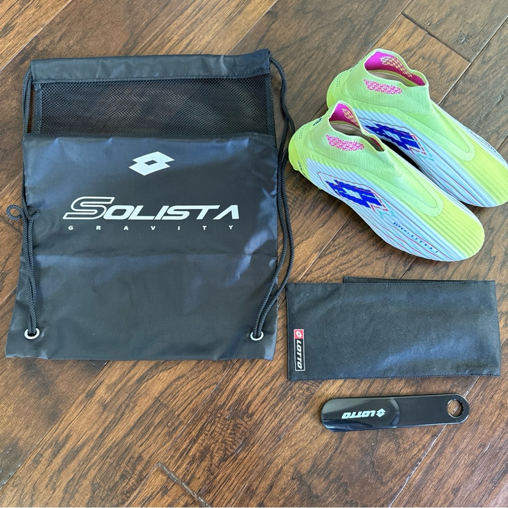New mens size 9 Lotto Solista 100 VIII Gravity FG soccer cleats $210